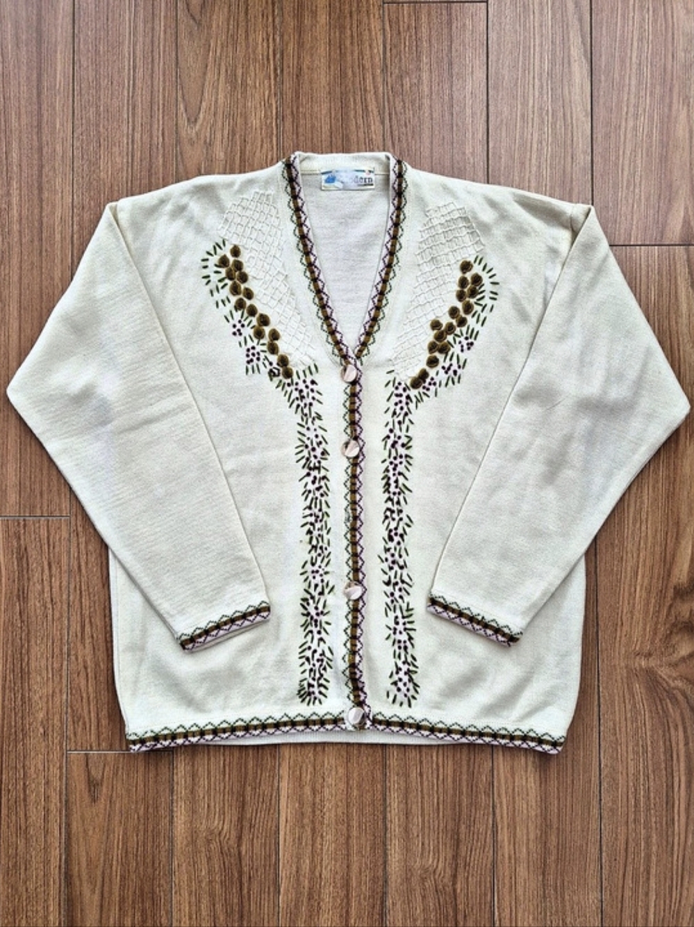 Vintage Modern Collection Embroidered Cardigan
